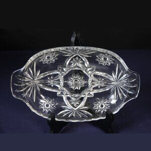 Anchor Hocking Early American Prescut Divided Relish Dish